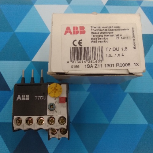 ABB Тепловое реле T7 DU 1.6 (1,0 ...1,6 A)  для контакторов типа B6, B7 (1SAZ111301R0006)