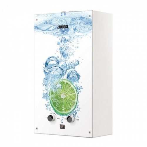 Газовый проточный водонагреватель Zanussi GWH 10 Fonte Glass Lime