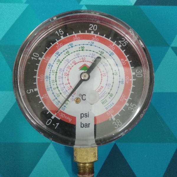 Манометр высокого давления Hongsen Y80 (R134, 404A, 407C, 22) 