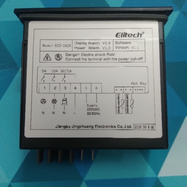 Электронный контроллер Elitech ECS-06CX (2 датчика)
