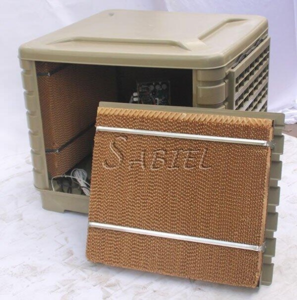 Стационарный охладитель-увлажнитель с нижней подачей, LED пультом, гигростатом Sabiel D180AL