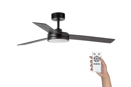 Люстра-вентилятор Faro Barth Led Black DC 34261