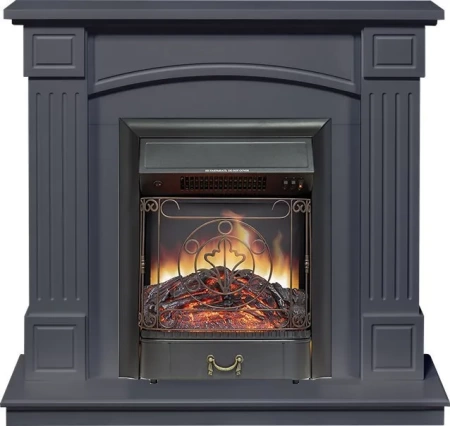 Каминокомплект Boston - Серый графит (Высота 925см) с очагом Majestic FX Black (Royal Flame)