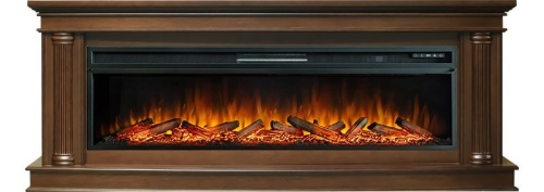 Каминокомплект Rome 60 - Каштан с очагом Vision 60 LOG LED