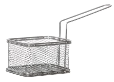 Корзинка для картофеля фри с ручкой 105х90х65 мм [QL089-02]