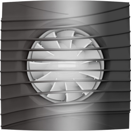 Вытяжка для ванной диаметр 125 мм ERA SILENT 5C dark gray metal