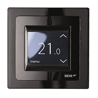 Терморегулятор для теплого пола Devi Devireg Touch c датчиком пола и воздуха (Черный)