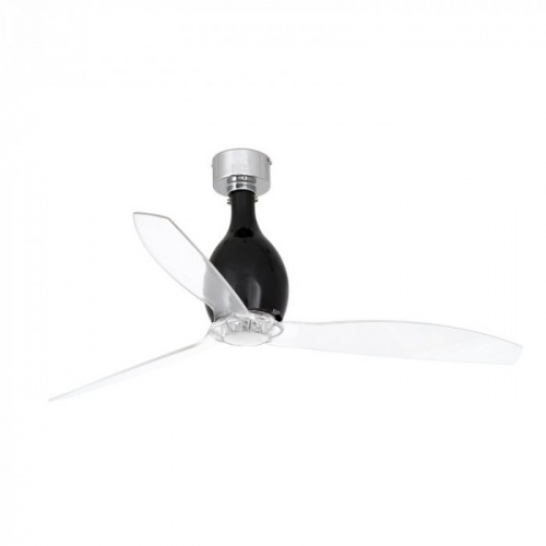 Вентилятор с подсветкой Faro Mini Eterfan Shiny Black 1L