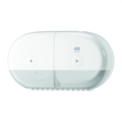 Диспенсер для туалетной бумаги Tork SmartOne двойной в мини-рулонах Т9 белый
