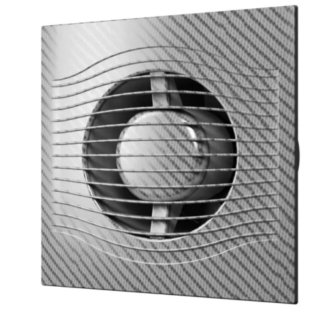 Вытяжка для ванной диаметр 100 мм ERA SLIM 4C white carbon