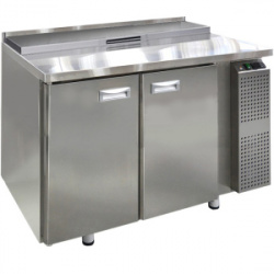 Стол холодильный саладетта Финист СХСмс-700-2 (1200х700х850) (4GN1/3 с крышкой) борт 45мм