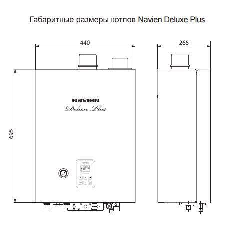 Настенный газовый котел Navien Deluxe Plus - 30k