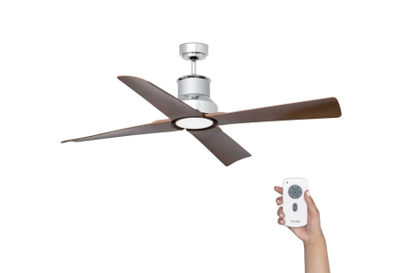 Потолочный вентилятор Faro Winche Chrome Wood DC 33482