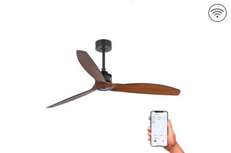 Потолочный вентилятор Faro Just Fan Black Wood DC Smart 33395WP