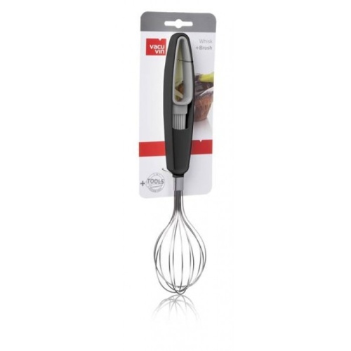 Венчик+кисть VacuVin Whisk + Brush, серый