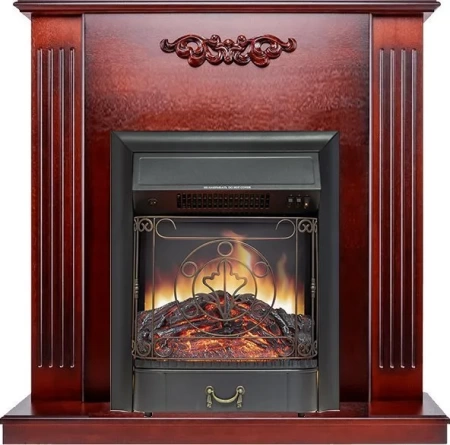 Каминокомплект Lumsden - Махагон коричневый антик с очагом Majestic FX Black (Royal Flame)