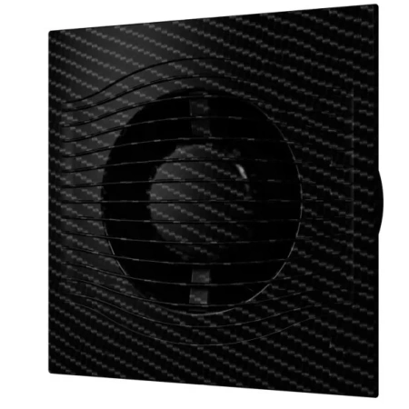 Вытяжка для ванной диаметр 100 мм ERA SLIM 4C black carbon