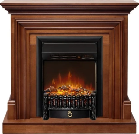 Каминокомплект Bradford - Орех с очагом Fobos FX M Black RC (Royal Flame)