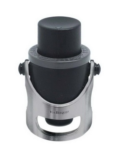 Пробка для вина и шампанского с металлическим замком и насосом, Vin Bouquet / METAL Champagne Stopper & Saver
