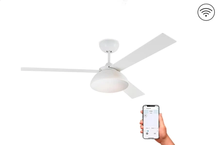 Люстра-вентилятор Faro Rodas Led White DC Smart 33522WP