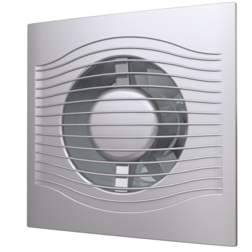 Вытяжка для ванной диаметр 125 мм ERA SLIM 5C gray metal