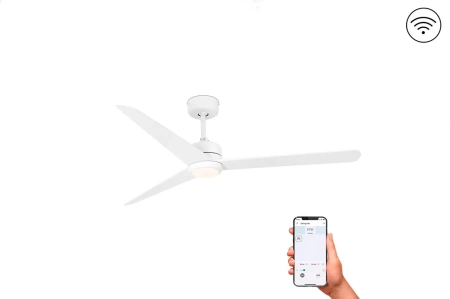 Люстра-вентилятор Faro Nuu Led White DC Smart 33722WP
