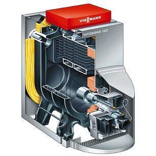 Комбинированный котел до 30 кВт Viessmann Vitorond 100 (27 кВт) (VR2BB05)