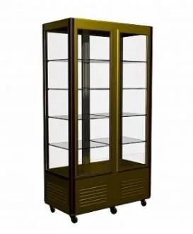 Кондитерская витрина Carboma D4 VM 800-1 (R800C Carboma бежево-коричневый, стандартные цвета)