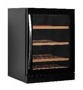 ШКАФ ВИННЫЙ TEFCOLD TFW200-F ЧЕРНЫЙ, ДВЕРЬ БЕЗ РАМЫ