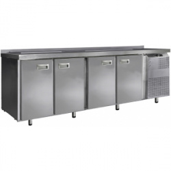 Стол холодильный саладетта Финист СХСс-700-4 (2300х700х850) (9GN1/3 с крышкой) борт 45мм
