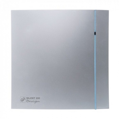 Вытяжка для ванной диаметр 120 мм Soler & Palau SILENT-200 CHZ SILVER DESIGN-3C