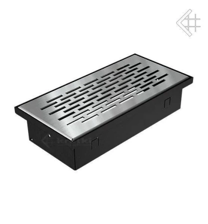 Вентиляционная решетка для камина Kratki НАПОЛЬНАЯ стальная 9x20 920/SZ/FLOOR
