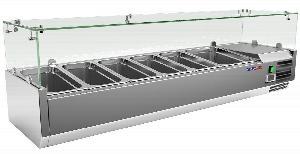 ВИТРИНА ХОЛОДИЛЬНАЯ НАСТОЛЬНАЯ COOLEQ VRX 1500/380