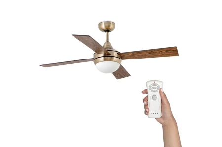 Люстра-вентилятор Faro Mini Icaria Old Gold 33695