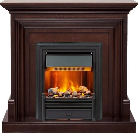 Каминокомплект Bradford - Темный дуб с очагом Brookline Black (Dimplex)