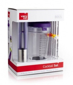Набор VacuVin Muddler & Tools B для приготовления коктейлей с маддлером, фиолетовый