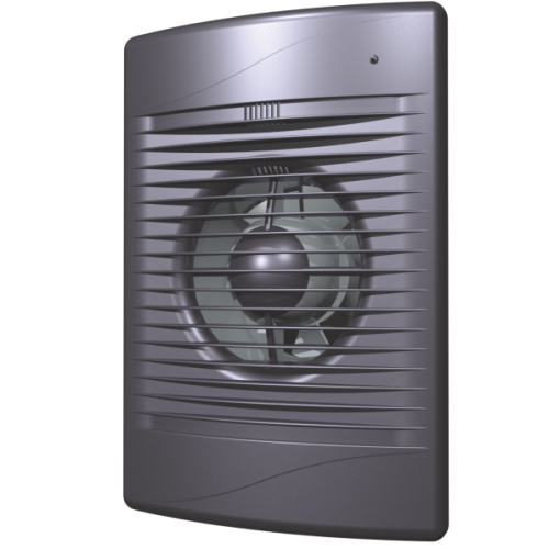 Вытяжка для ванной диаметр 100 мм ERA STANDARD 4C dark gray met