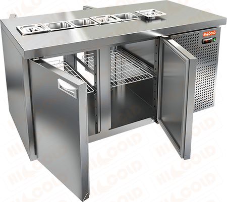 Стол охлаждаемый для салатов (саладетта)  HICOLD  SL2T-11/GN (1/6)