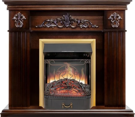 Каминокомплект Provence - Коньяк с очагом Majestic FX Brass (Royal Flame)