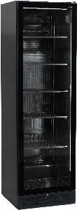 ШКАФ ХОЛОДИЛЬНЫЙ СО СТЕКЛОМ TEFCOLD SCU1425 FRAMELESS ДВЕРЬ БЕЗ РАМЫ, ЧЕРНЫЙ