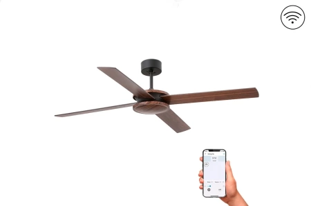 Потолочный вентилятор Faro Polea Brown DC Smart 33724WP