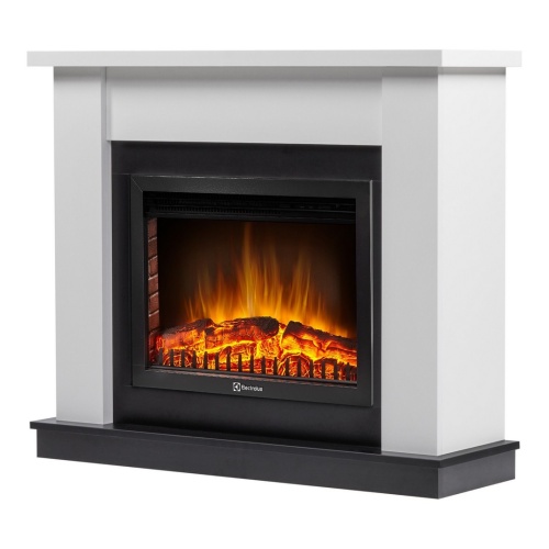 Каминокомплект: Очаг Electrolux EFP/P-2720RLS, портал Canto 25 белый
