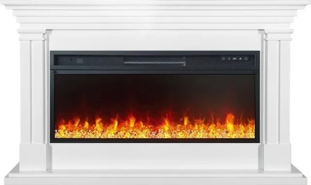 Каминокомплект Lyon 42 SFT (Разборный)  - Белый с очагом Vision 42 LED (Royal Flame)