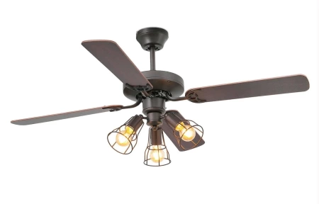 Люстра-вентилятор Faro Yakarta Brown 3L 33713-13