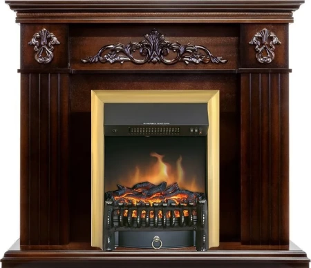 Каминокомплект Provence - Коньяк с очагом Fobos FX Brass (Royal Flame)