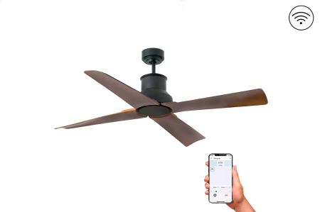 Потолочный вентилятор Faro Winche Black Wood DC Smart 33481WP