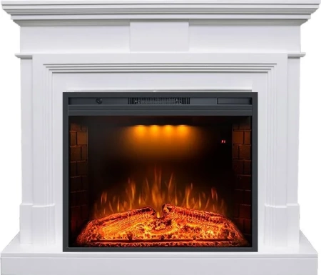 Каминокомплект Coventry - Белый с очагом Emerald 28 (Royal Flame)