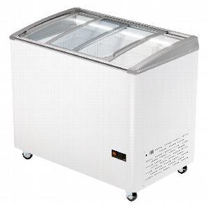 ЛАРЬ МОРОЗИЛЬНЫЙ С ГНУТЫМ СТЕКЛОМ HAIER SD-336 AELUA С LED-ПОДСВЕТКОЙ