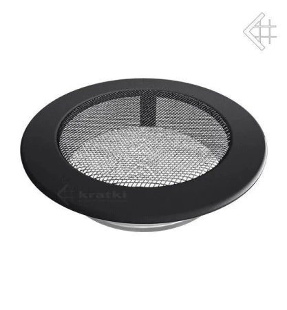 Вентиляционная решетка для камина Kratki КРУГЛАЯ графитовая д.150 FI/150G