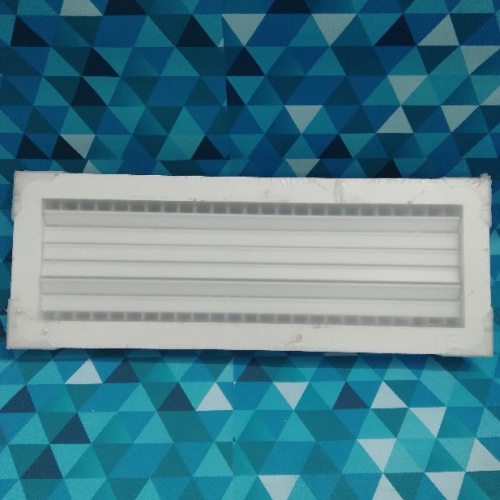 Вентиляционная решетка с поворотными жалюзи АДР 500х150 М мм. (трёхрядная, белый- RAL 9016)
